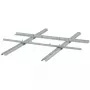 Αντάπτορας VESA ROLINE 100x100-400x400 ρυθμιζόμενος ασημί