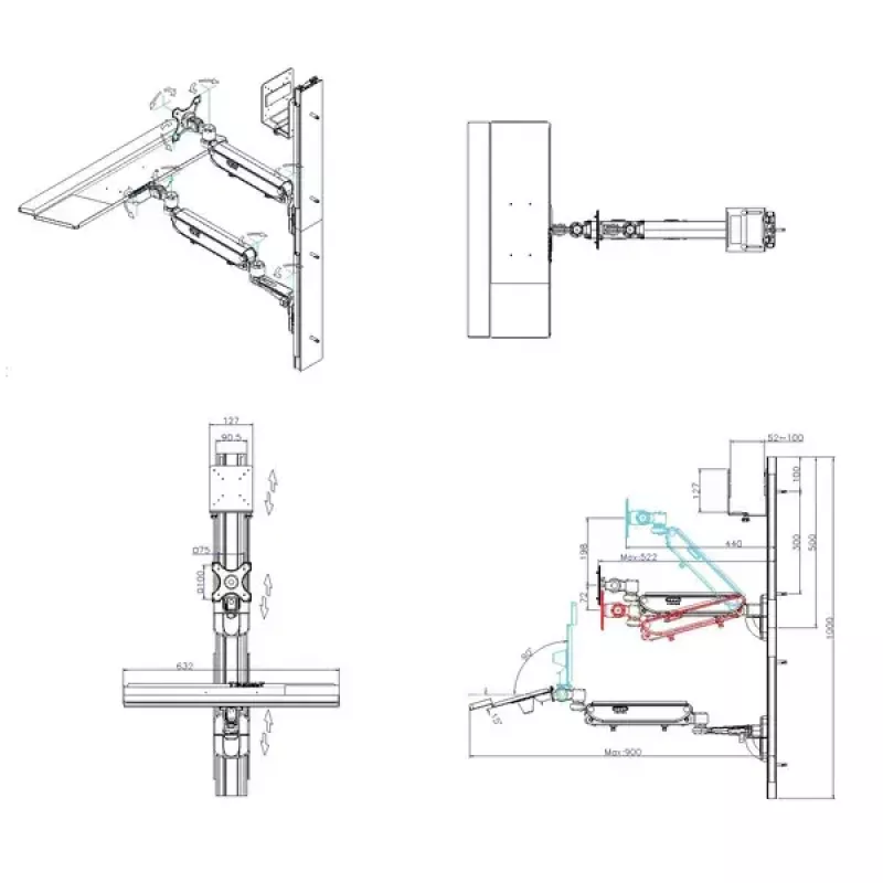 Σταθμός εργασίας επιτοίχιας τοποθέτησης VALUE Pneumatic