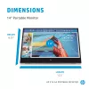 Οθόνη υπολογιστή HP E-Series E14 G4 35,6 cm (14 inch) 1920 x 1080 pixel Full HD LED λευκό