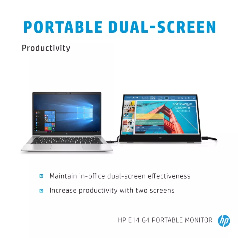 Οθόνη υπολογιστή HP E-Series E14 G4 35,6 cm (14 inch) 1920 x 1080 pixel Full HD LED λευκό