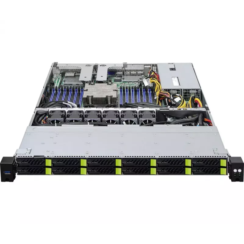 Κουτί υπολογιστή ASRock 1U12E-GENOA/2L2T Rack (1U) Γκρι