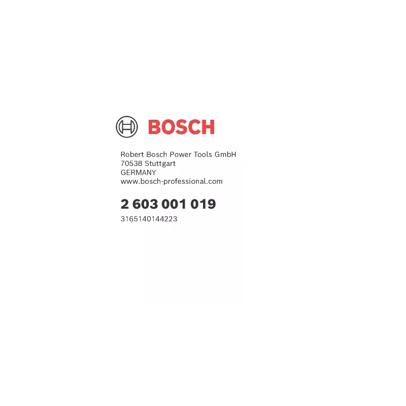 Bosch 2 603 001 019 Τρυπάνι 1 τεμ.