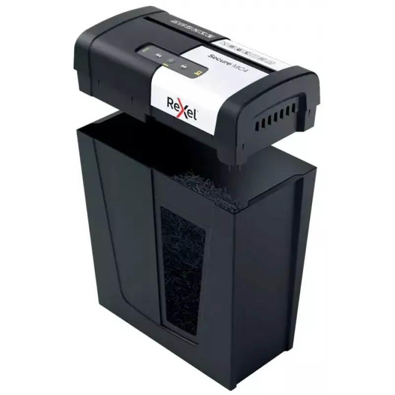 Rexel Secure MC4 Καταστροφέας εγγράφων Μικροκοπή 60 dB Μαύρο, Ασημί