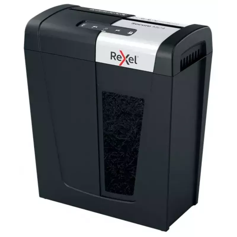 Rexel Secure MC4 Καταστροφέας εγγράφων Μικροκοπή 60 dB Μαύρο, Ασημί