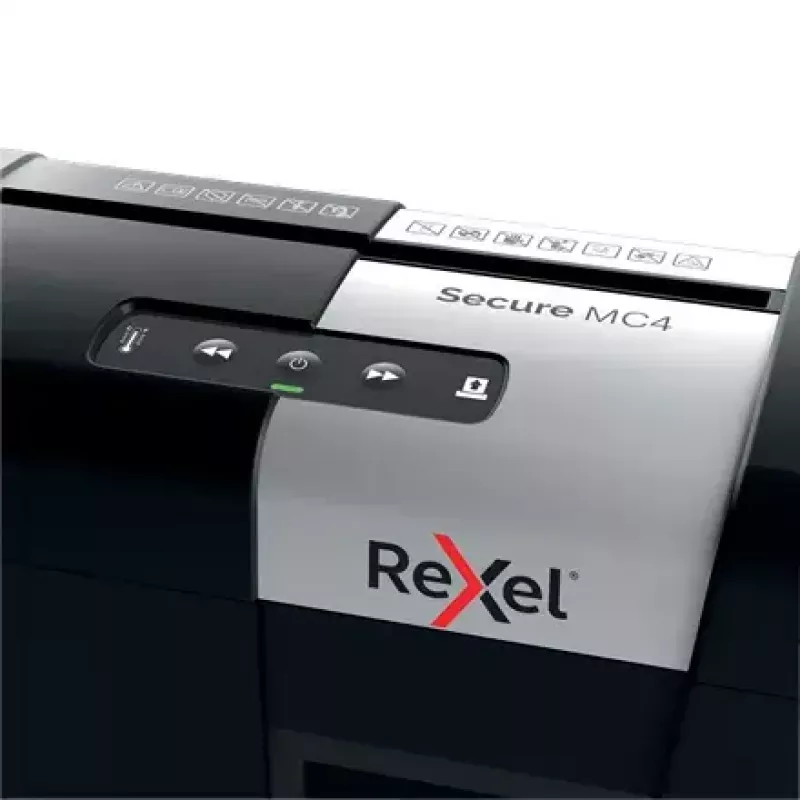 Rexel Secure MC4 Καταστροφέας εγγράφων Μικροκοπή 60 dB Μαύρο, Ασημί