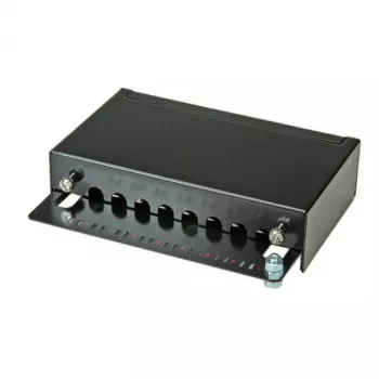 Patch panel τοίχου ROLINE Cat.5e 8 Ports STP Μαύρο