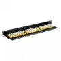 Patch panel VALUE Cat.6/Class E 24 θυρών UTP μαύρο