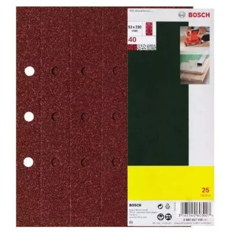 Bosch 2 607 017 097 εξάρτημα λείανσης 25 τεμ.