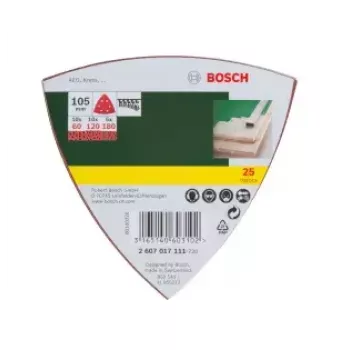 Bosch 2607017111 25 τεμ. φύλλα λείανσης