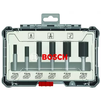 Σετ φρεζών Bosch (φρέζα αυλάκωσης), 6 τεμ., στέλεχος 6 mm, 2607017465