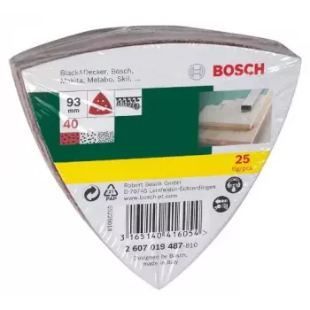 Bosch 2 607 019 487 εξάρτημα λείανσης 25 τεμ.