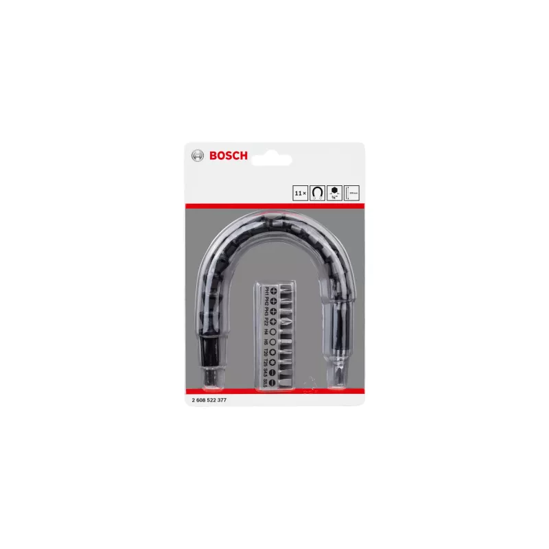Σετ bits Bosch, 11 τεμ., ίσιο/Pozidriv/Phillips/Torx/εξάγωνο (2608522377)