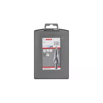 Σετ τρυπάνια βαθμίδων Bosch HSS με στέλεχος 3 επιφανειών για αλουμίνιο, πλαστικό