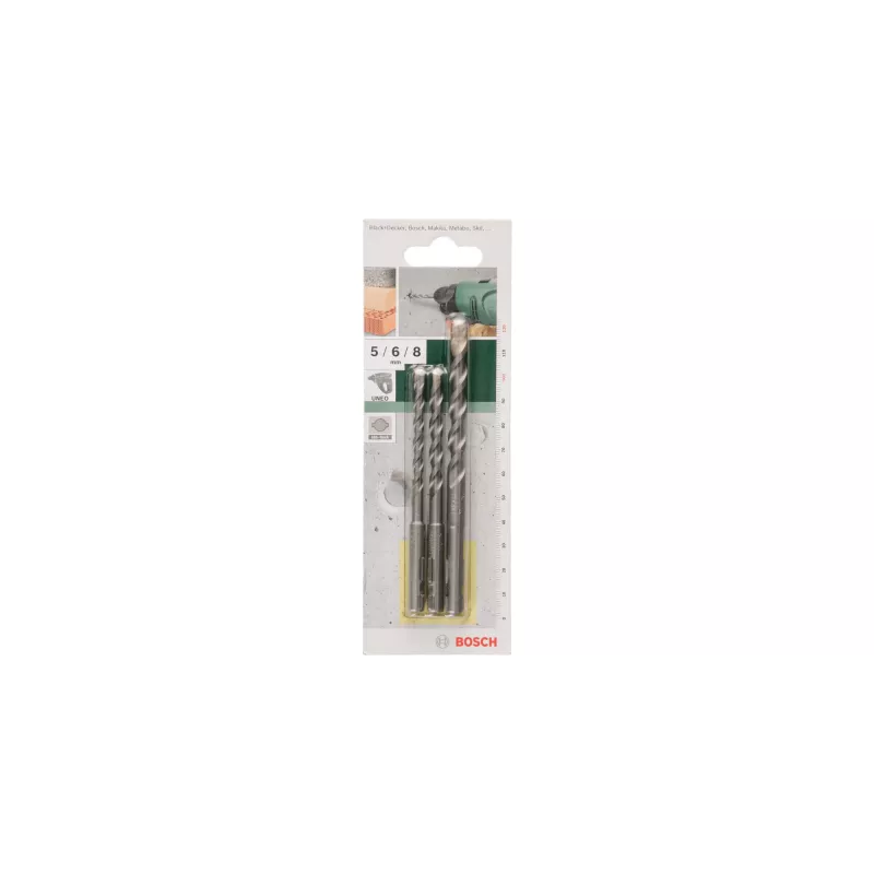 Bosch Σετ 3 τεμ. τρυπάνια μπετόν SDS-Quick