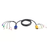 Καλώδιο KVM ATEN 2L-5302P PS/2 με ήχο, 1,8 m