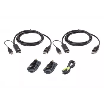 Σετ καλωδίων KVM ATEN 1,8 m USB Dual Display Secure USB πληκτρολόγιο-ποντίκι