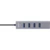 InLine USB-C 3.2 Multi Hub (4x USB-A 5Gb/s), OTG, Αλουμινένιο κουτί