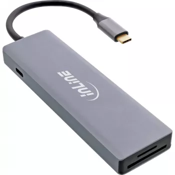 InLine USB 3.2 USB-C Multi Hub (3x USB-A + USB-C) - Αναγνώστης καρτών - HDMI - OTG
