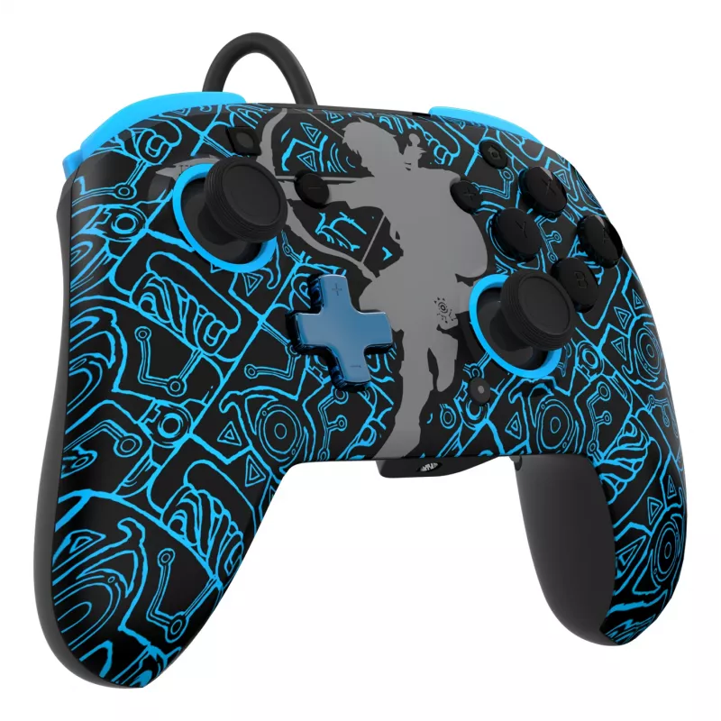 PDP Nintendo Switch Sheikah Shoot REMATCH GLOW Χειριστήριο, Gamepad, Nintendo Switch, Nintendo Switch Lite, Nintendo Switch OLED, D-pad, Home, Αναλογικό / Ψηφιακό, Ενσύρματο, USB