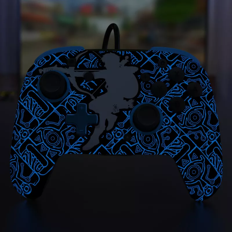 PDP Nintendo Switch Sheikah Shoot REMATCH GLOW Χειριστήριο, Gamepad, Nintendo Switch, Nintendo Switch Lite, Nintendo Switch OLED, D-pad, Home, Αναλογικό / Ψηφιακό, Ενσύρματο, USB