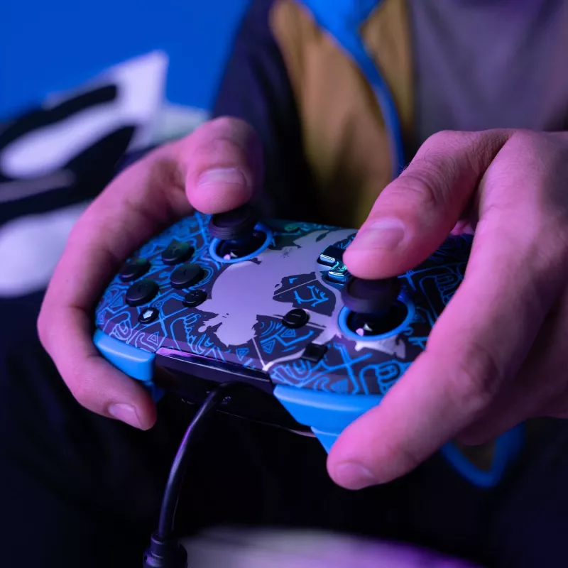 PDP Nintendo Switch Sheikah Shoot REMATCH GLOW Χειριστήριο, Gamepad, Nintendo Switch, Nintendo Switch Lite, Nintendo Switch OLED, D-pad, Home, Αναλογικό / Ψηφιακό, Ενσύρματο, USB