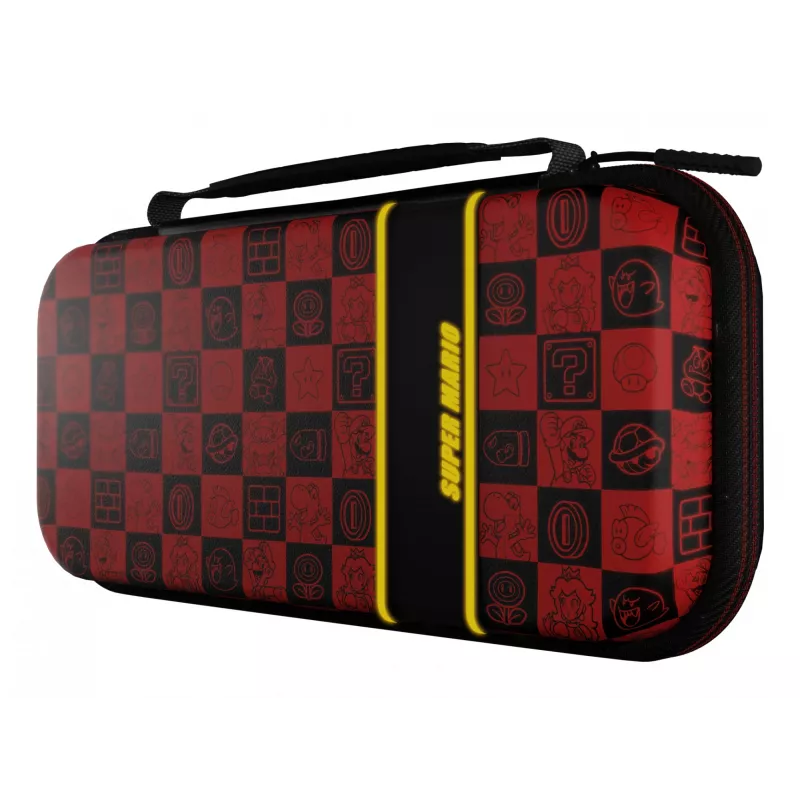 PDP Travel Case Plus GLOW: Super Icon, για Nintendo Switch, Nintendo Switch Lite, Nintendo Switch – OLED