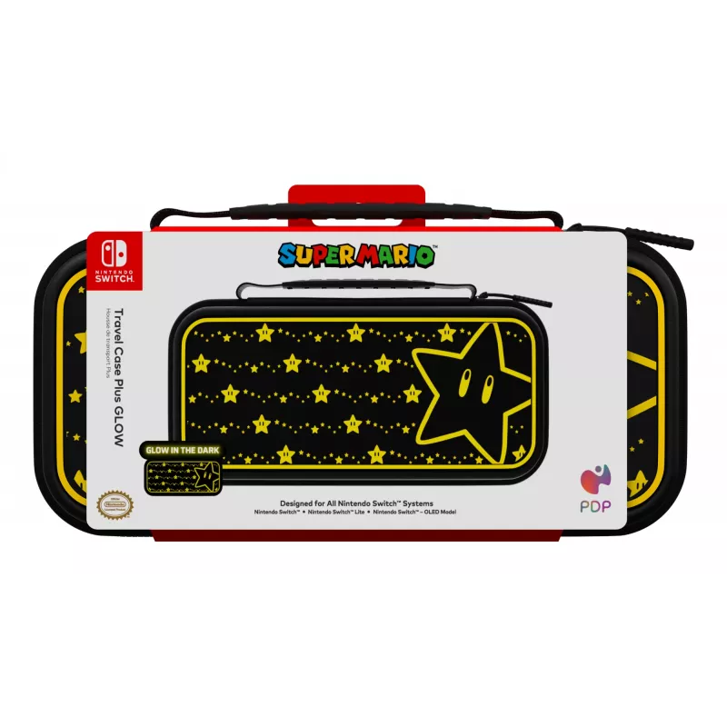 PDP Travel Case Plus GLOW: Super Star, για Nintendo Switch, Nintendo Switch Lite, Nintendo Switch - OLED