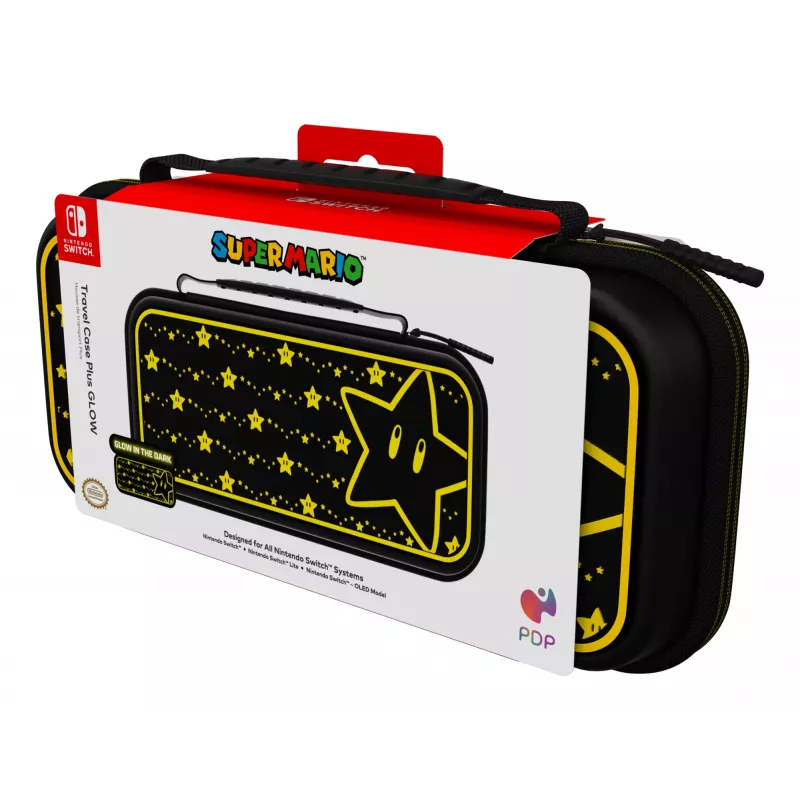 PDP Travel Case Plus GLOW: Super Star, για Nintendo Switch, Nintendo Switch Lite, Nintendo Switch - OLED