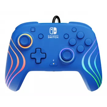 PDP Afterglow Wave μπλε χειριστήριο USB αναλογικό/ψηφιακό Nintendo Switch, Nintendo Switch OLED