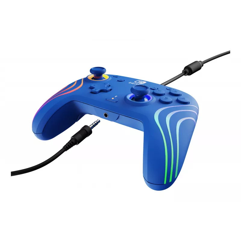 PDP Afterglow Wave μπλε χειριστήριο USB αναλογικό/ψηφιακό Nintendo Switch, Nintendo Switch OLED
