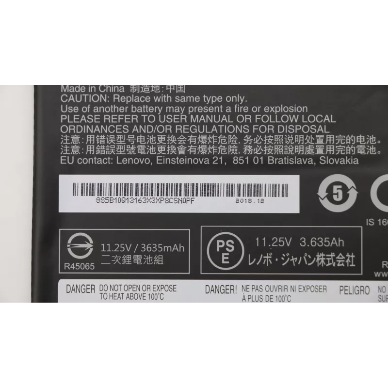 Lenovo 5B10Q13163 μπαταρία laptop Chromebook L17M3PB0, 11,25 V, 42 Wh, 3 στοιχείων