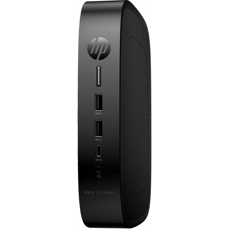 Λεπτός πελάτης HP Pro t550, 8 GB RAM, 64 GB eMMC, Intel Celeron J6412 2 GHz, Windows 10 IoT Enterprise, 1,3 kg, μαύρος