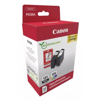 Κασέτα μελανιού Canon PG-585/CL-586 PVP 2 τεμ. γνήσια μαύρο, κυανό, ματζέντα, κίτρινο