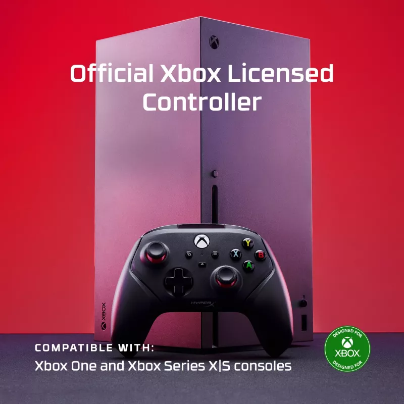 Gamepad HyperX 6L366AA μαύρο USB ενσύρματο για PC Xbox One Series S X