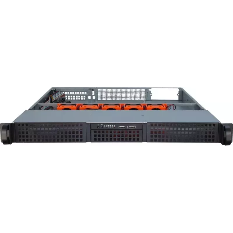 Κουτί διακομιστή Inter-Tech 1U-10265 Rack Μαύρο