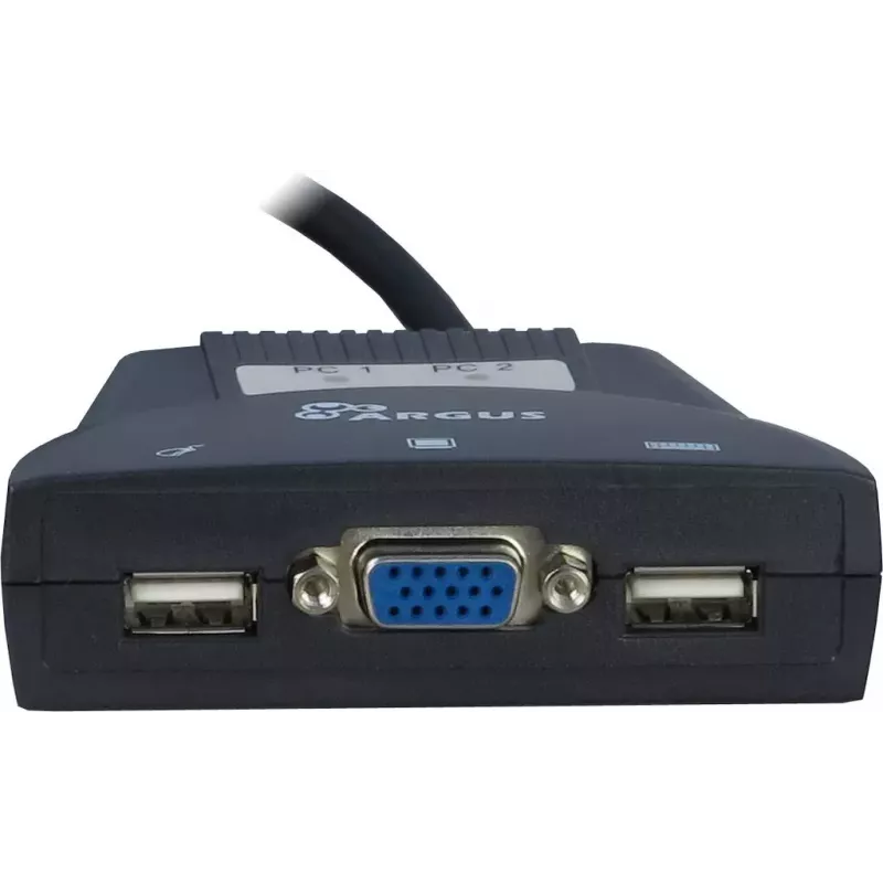 Διακόπτης KVM Inter-Tech KVM-LS-21JA Μαύρο