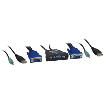 Διακόπτης KVM Inter-Tech KVM-LS-21JA Μαύρο