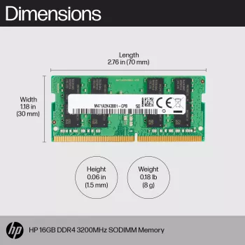 Μονάδα μνήμης HP 16GB DDR4 3200 SODIMM