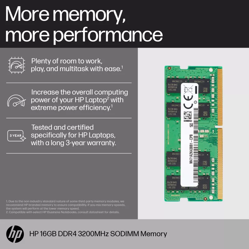 Μονάδα μνήμης HP 16GB DDR4 3200 SODIMM