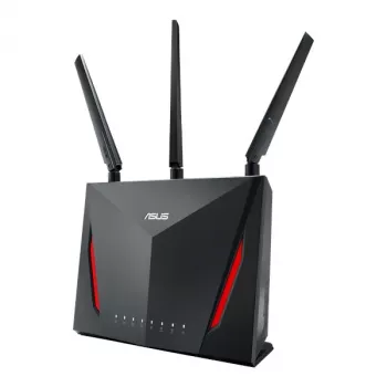 Επιτραπέζιος ασύρματος router ASUS RT-AC2900, Dualband 2,4/5 GHz, Wi‑Fi 5 (802.11ac), 2917 Mbit/s, Gigabit Ethernet, 4 θύρες LAN, USB, 4 κεραίες