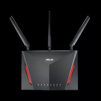 Επιτραπέζιος ασύρματος router ASUS RT-AC2900, Dualband 2,4/5 GHz, Wi‑Fi 5 (802.11ac), 2917 Mbit/s, Gigabit Ethernet, 4 θύρες LAN, USB, 4 κεραίες