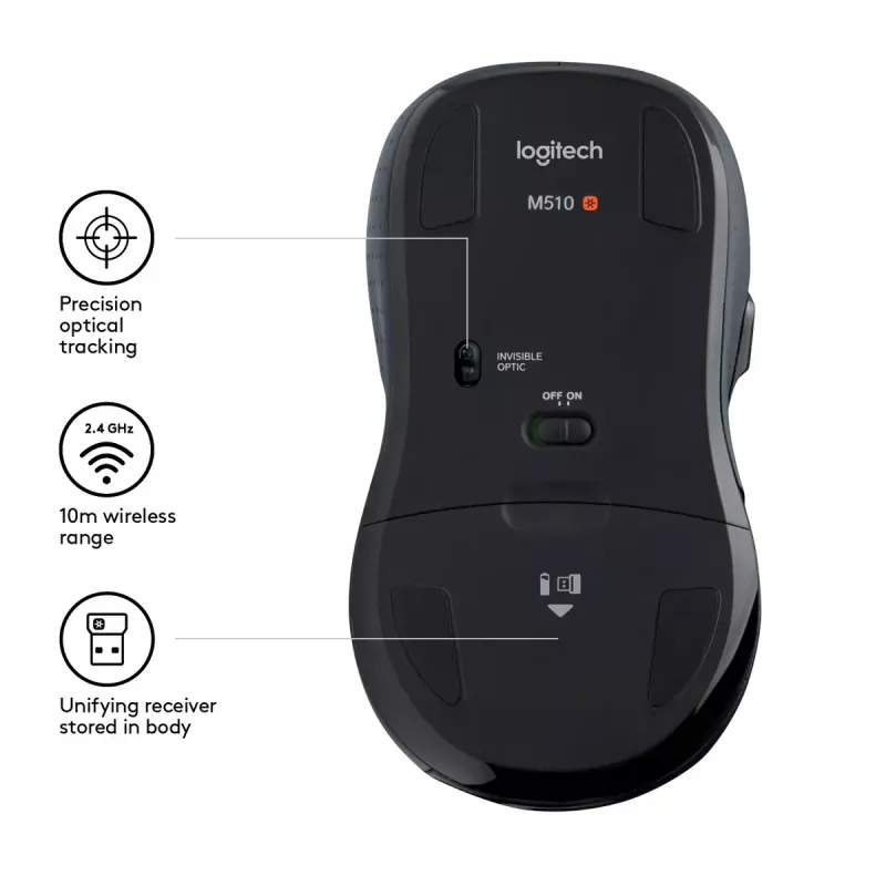 Ποντίκι Logitech M510 RF Wireless