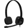 Στερεοφωνικό headset Logitech H151 με μικρόφωνο με μείωση θορύβου, ενσύρματο, μαύρο