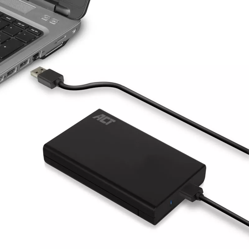 Θήκη HDD/SSD ACT 2,5 ιντσών SATA χωρίς βίδες USB 3.2 Gen1