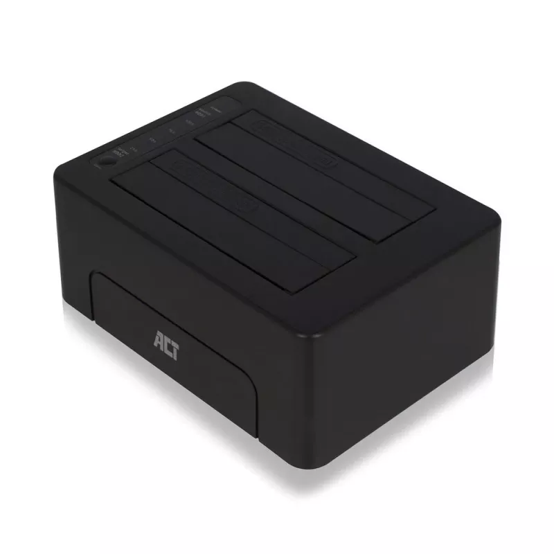Διπλός σταθμός σύνδεσης ACT AC1504 για HDD, USB 3.2 Gen 1, μαύρος
