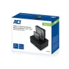 Διπλός σταθμός σύνδεσης ACT AC1504 για HDD, USB 3.2 Gen 1, μαύρος