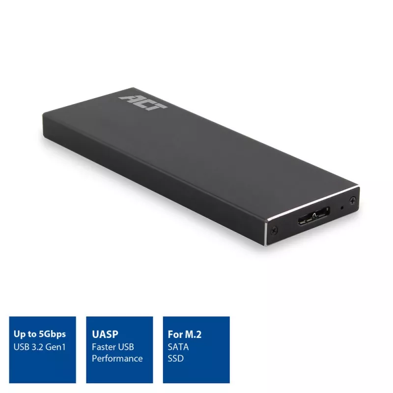 Θήκη SSD ACT M.2 USB 3.2 Gen1 μαύρο 5 Gbit/s