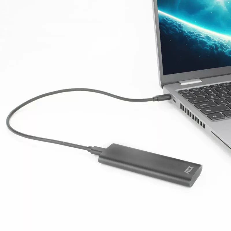 Θήκη SSD ACT AC1615 USB-C M.2 NVMe PCIe 10 Gbit/s μαύρο
