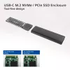 Θήκη SSD ACT AC1615 USB-C M.2 NVMe PCIe 10 Gbit/s μαύρο