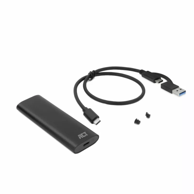 Θήκη SSD ACT AC1615 USB-C M.2 NVMe PCIe 10 Gbit/s μαύρο